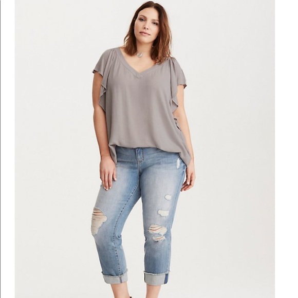 Torrid women’s lace top size 0X brown - Picture 1 of 7